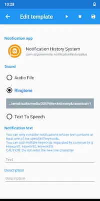 Notification Sound Manager android App screenshot 1